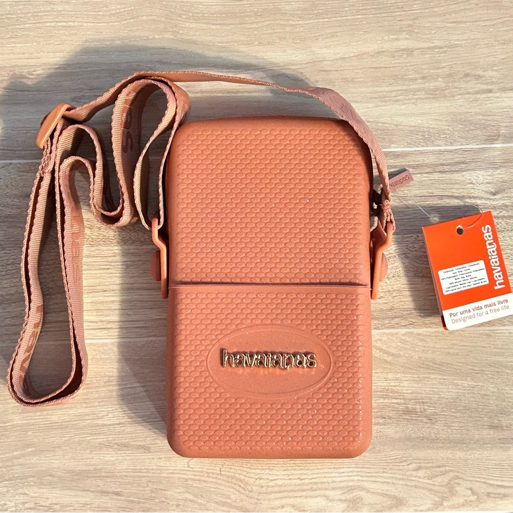 Havaianas Street Bag Glitter Crocus Rose Cellphone Crossbody